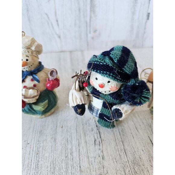 Vintage snowman ornament baker businessman suit decor tree - Picture 3 of 7